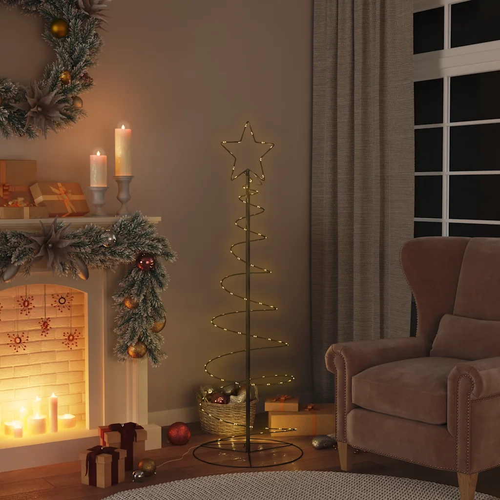 Albero di Natale a LED 100 LED Bianco Caldo 150 cm 4019498