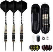 Set di dardi professionale da 22 gram in rame puro, adatto a competizioni, con 3 dardi resistenti agli impatti e accessori.