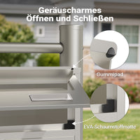 Cassetta postale condominiale autoportante, 6 posti, acciaio inox, 945 x 270 x 1200 mm, 2 moduli