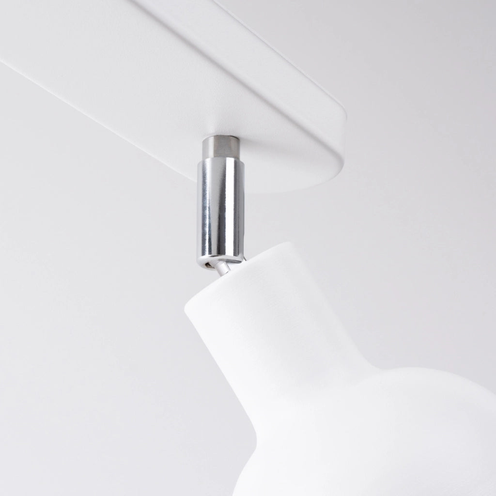 Faretto soffitto minimal doppio bianco 2xE27 Pure Lume
