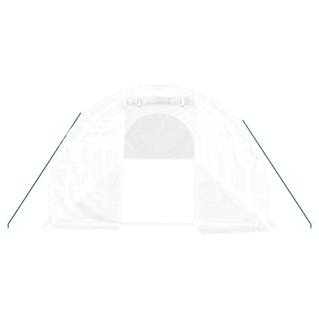 Serra con Telaio in Acciaio Bianco 30 m² 10x3x2 m 3188053