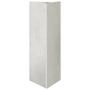 Fioriera rialzata triangolare per piante fiori e patio/giardino 30 x 26 x 75 cm acciaio inox argento 02_0038807