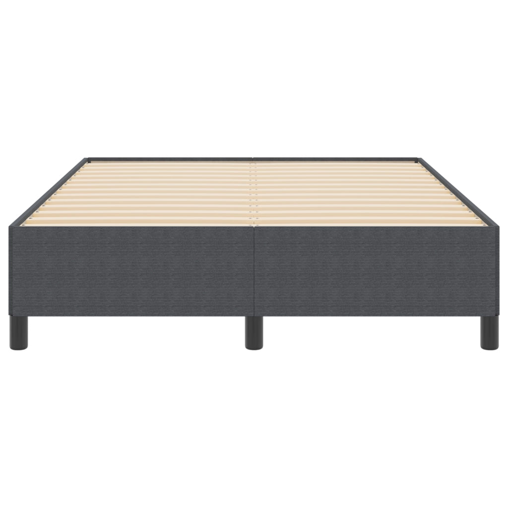 Struttura Letto Grigio Scuro 140x200 cm in Tessuto Corduroy