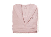 Accappatoio Con Cappuccio E Tasche In Spugna Mod. Joy Tinta Unita Rosa - S-M - Rosa