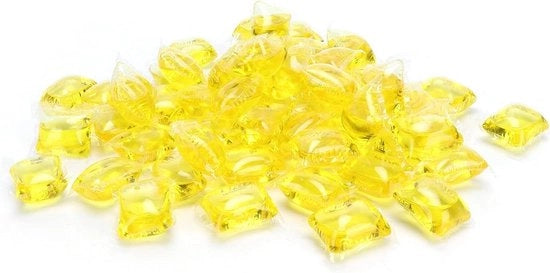 Capsule di Pulizia per Lavatrice per Famiglie - Elimina Macchie Resistenti con Facilità - Formula Ecologica - 60 pz (odore di cocco giallo)