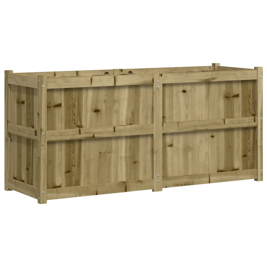 Fioriera da Giardino-Vaso da Esterno 150x50x70 cm in Legno di Pino Impregnato