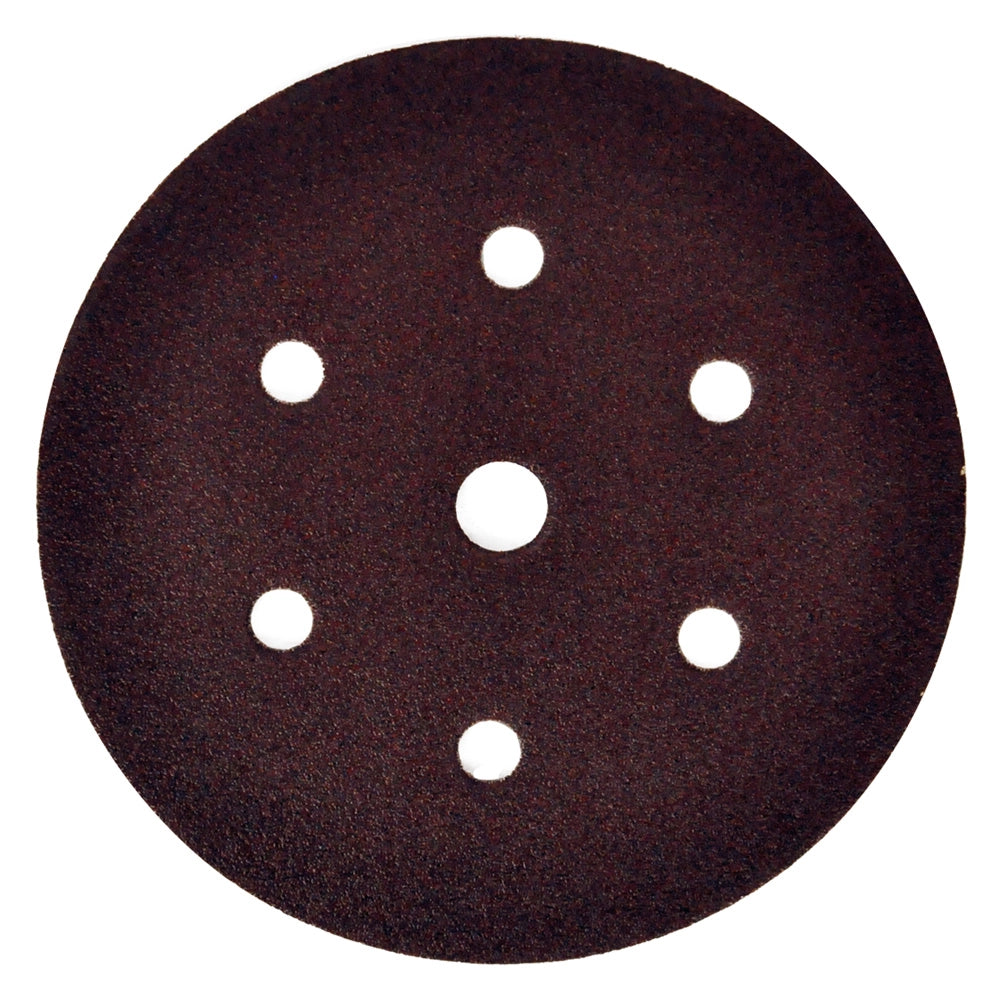 DISCO IN CARTA VELCRATO 'P64E' 7 FORI ø mm 150 x14 - grana 60- 50 pezzi  - FLEXOVIT