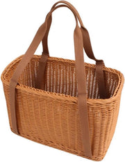 Rattan contenitore a mano con maniglia - contenitore di stoccaggio - contenitore per verdure - contenitore per docce - contenitore per frutta in cucina Dimensioni: 39 x 36 x 165 cm