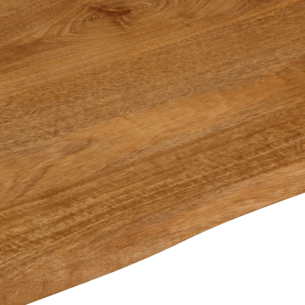 Piano Tavolo Bordi Vivi 80x80x3,8 cm in Legno Massello di Mango 370602