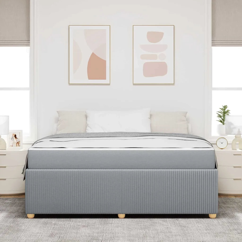 Struttura del letto Grigio chiaro 180 x 200 cm Tessuto 3398418