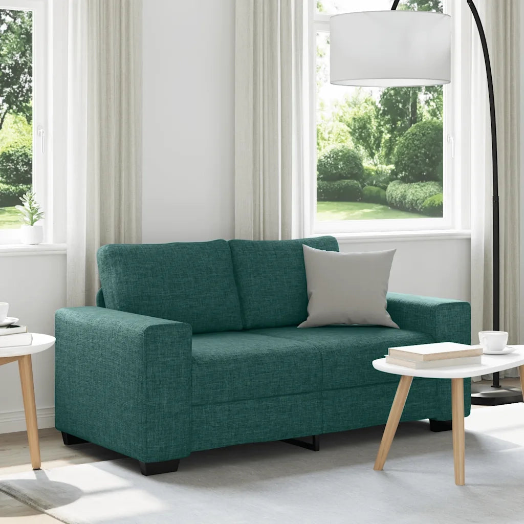 Divano a 2 Posti-Sofa 2 Posti Verde Scuro 120 cm in Tessuto 859432