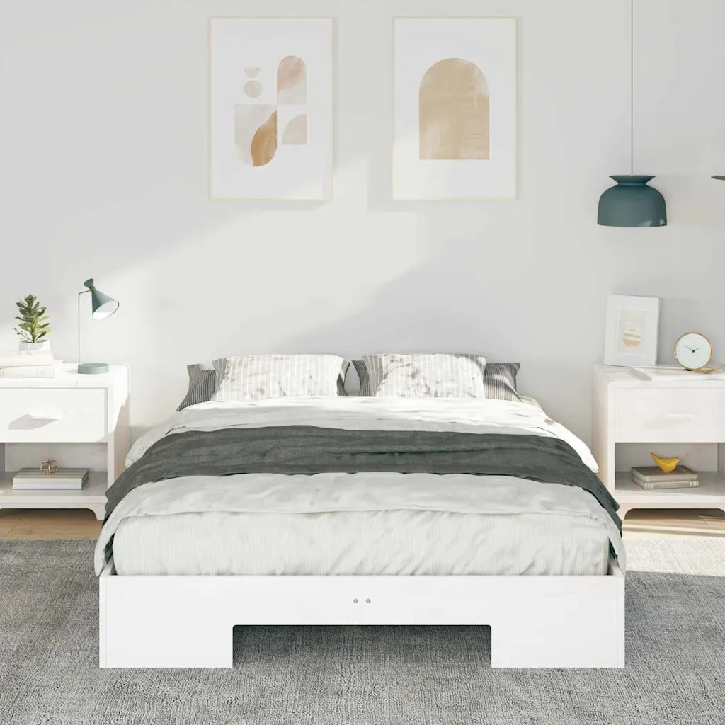 Struttura del letto-Giroletto-Rete del Letto Bianco 140 x 190 cm