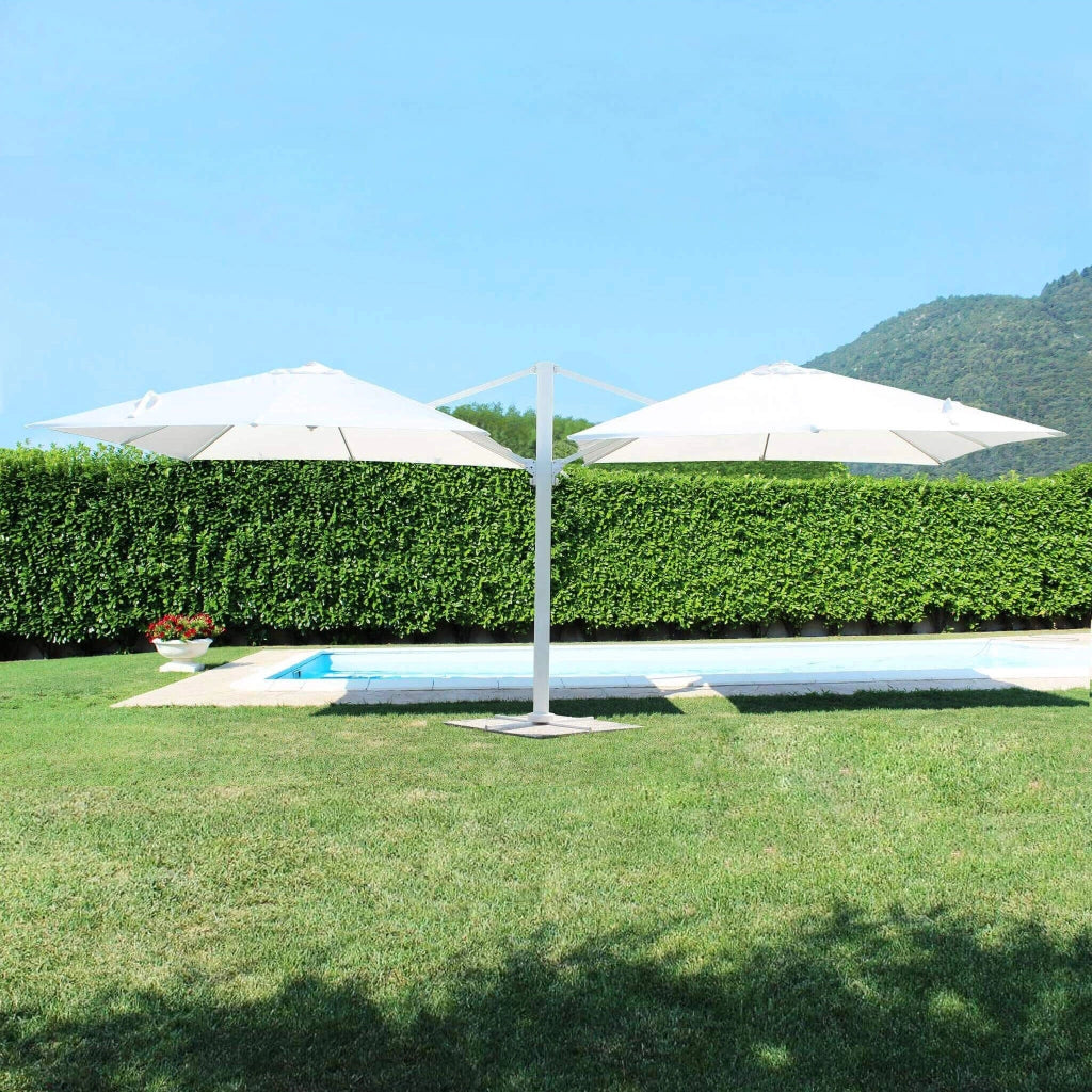 Ombrellone doppio da Giardino 3x3 in alluminio - DUBLE