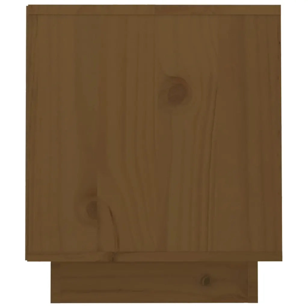 Mobile Porta TV Miele 70x34x40 cm in Legno Massello di Pino
