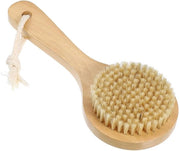 Scrubber per doccia con setole naturali, spazzola per il bagno, spazzola per doccia con manico corto, asciugacapelli, spazzola per il corpo con setole naturali morbide, per l'esfoliazione della pelle