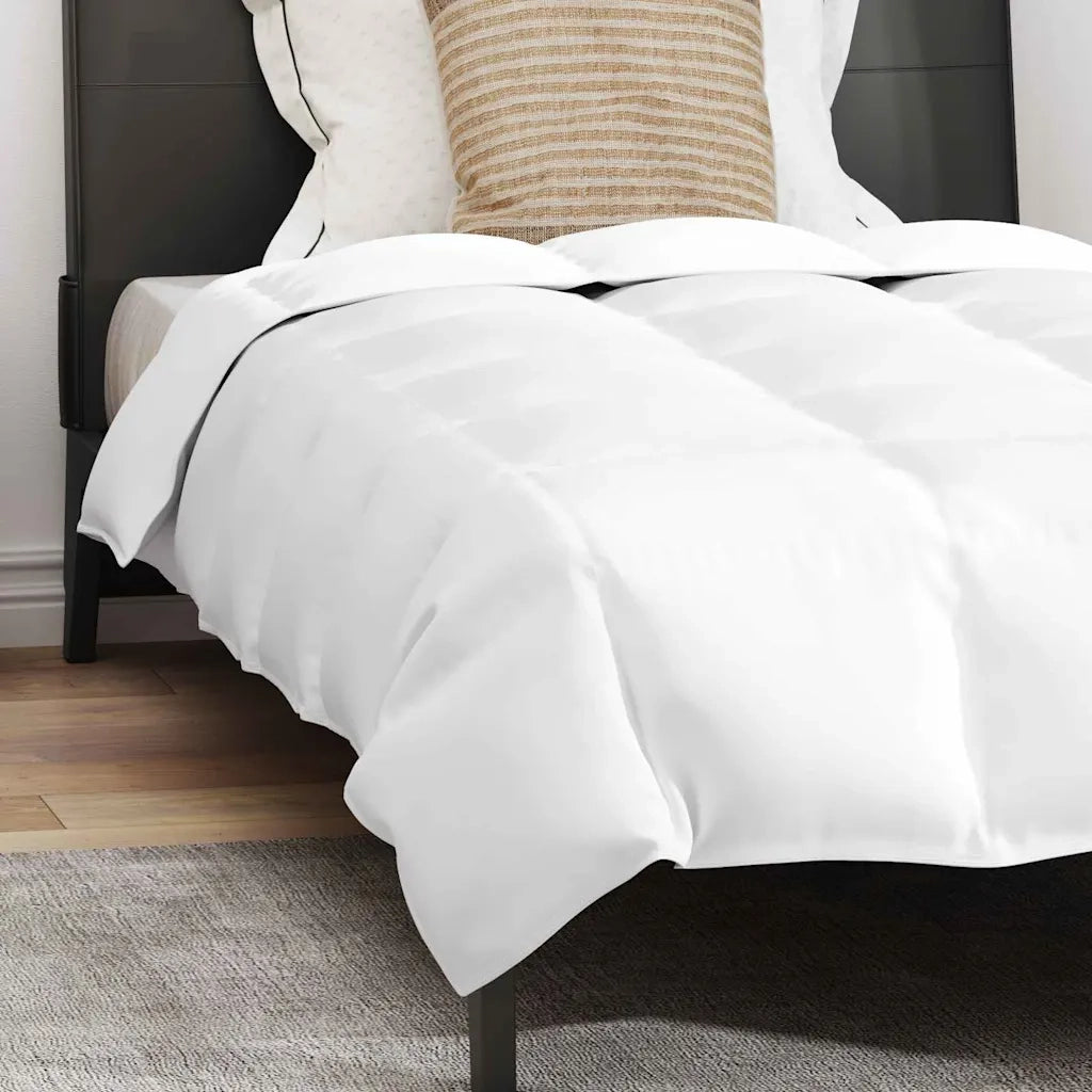 vidaXL Piumone Altro con cuscino 2 pcs Bianco 140 x 220 cm Piume