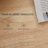 Carrello da Cucina Portaspezie a 3 Livelli e 4 Ruote 89x45x89 cm in MDF e Truciolato Bianco