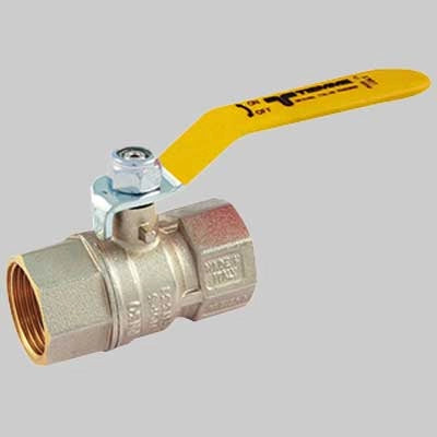 VALVOLA SFERA GAS F/F LEVA ACCIAIO  1/2 MOP5     TIEMME