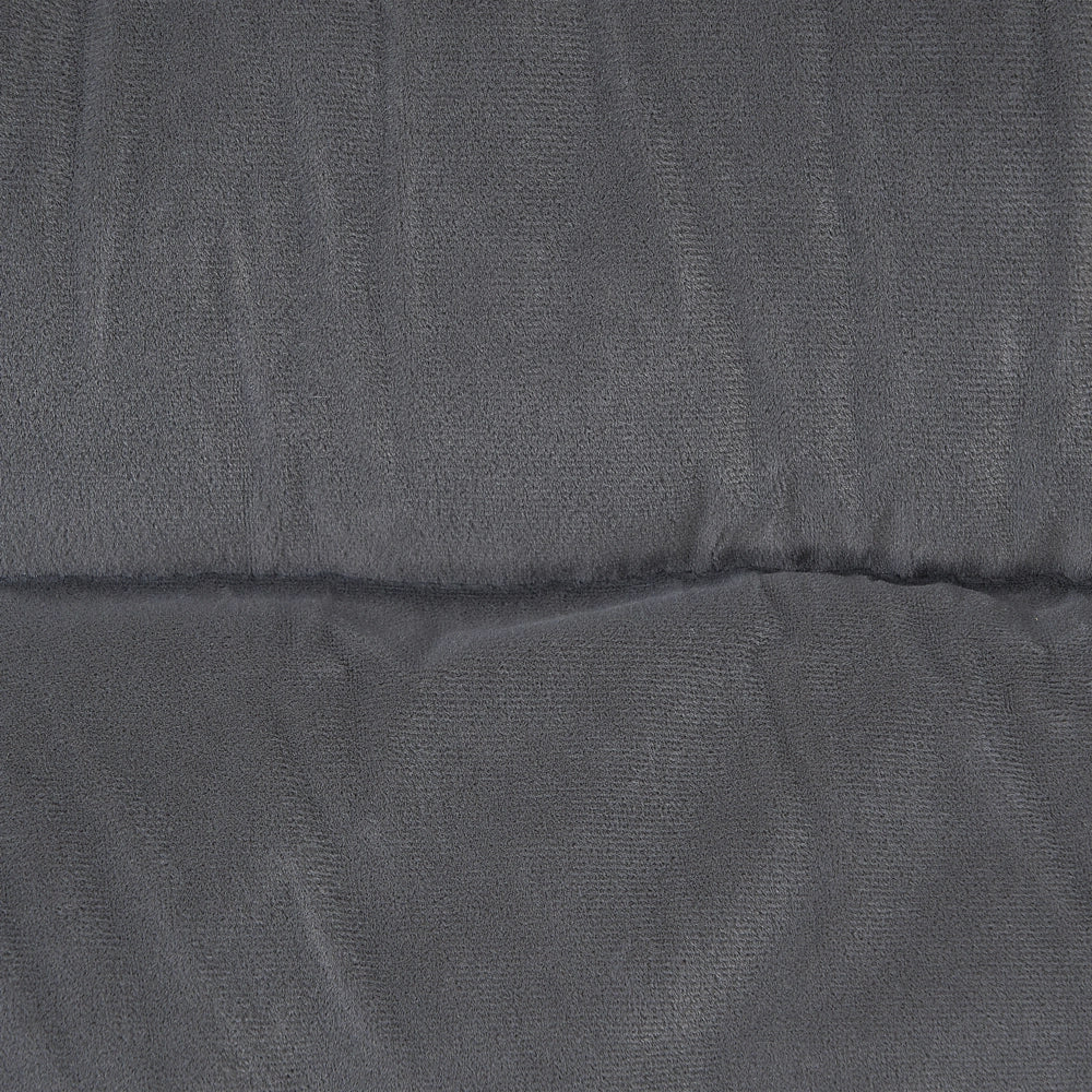 Cuccia animali letto per cani lettino gatti velluto grigio con nappe 60 x 45 cm