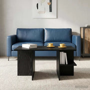 Tavolino da salotto Rovere Nero 87 x 50 x 45 cm