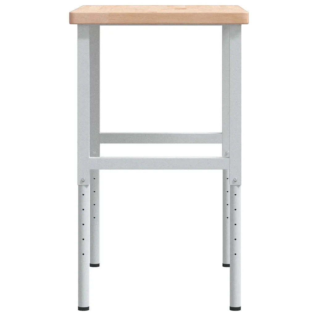 Banco Lavoro 100x60x(73-99,5) cm Legno di Rovere Rettangolare 3309701