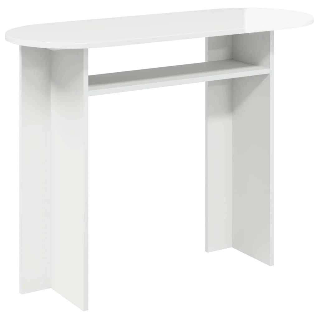 Tavolo consolle Bianco Lucido 100 x 39,5 x 75 cm 8001162