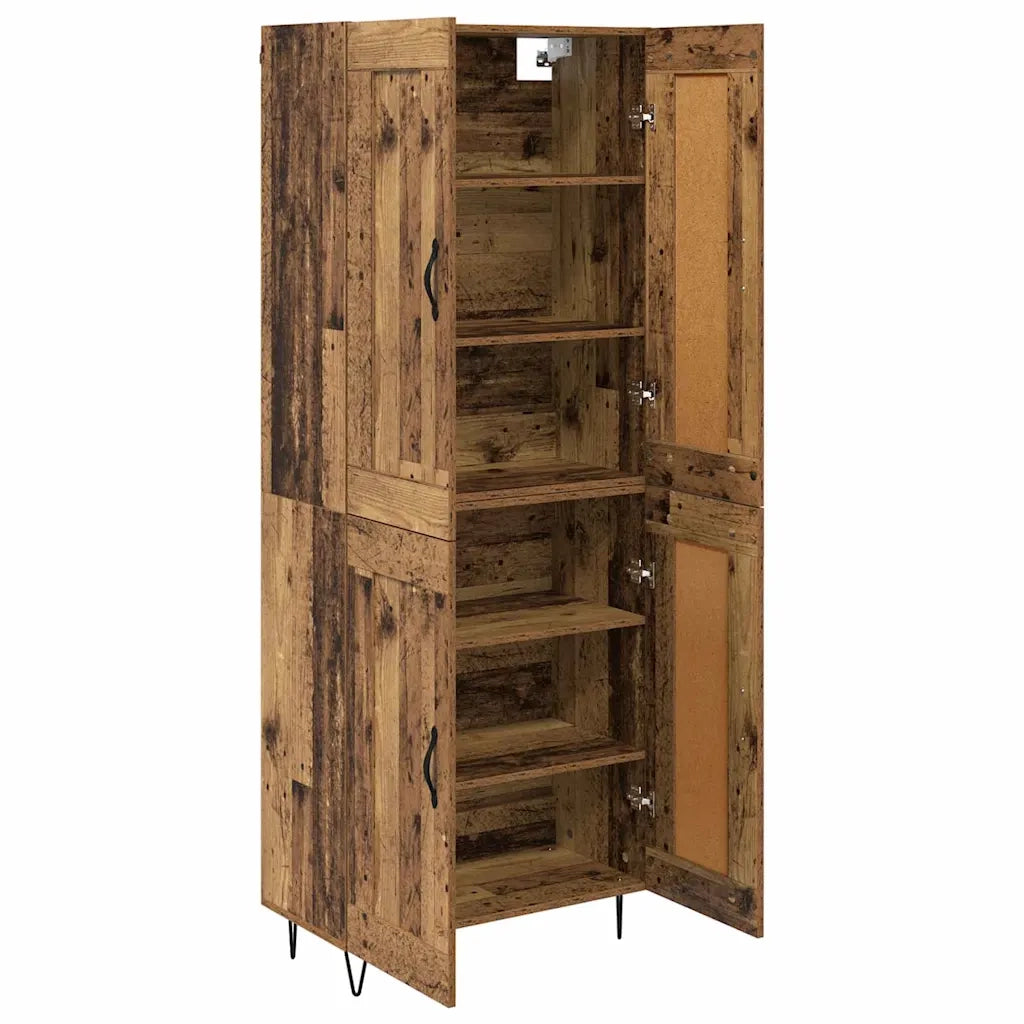 Credenza-Buffet-Armadio da cucina Legno vecchio 69,5 x 34 x 180 cm Legno multistrato 823233