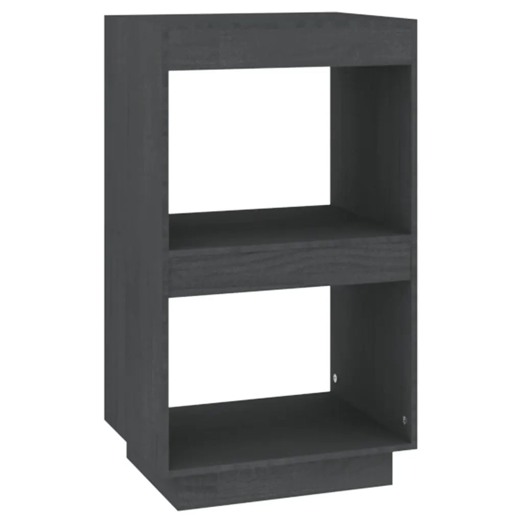 Libreria Grigia 40x35x71 cm in Legno Massello di Pino