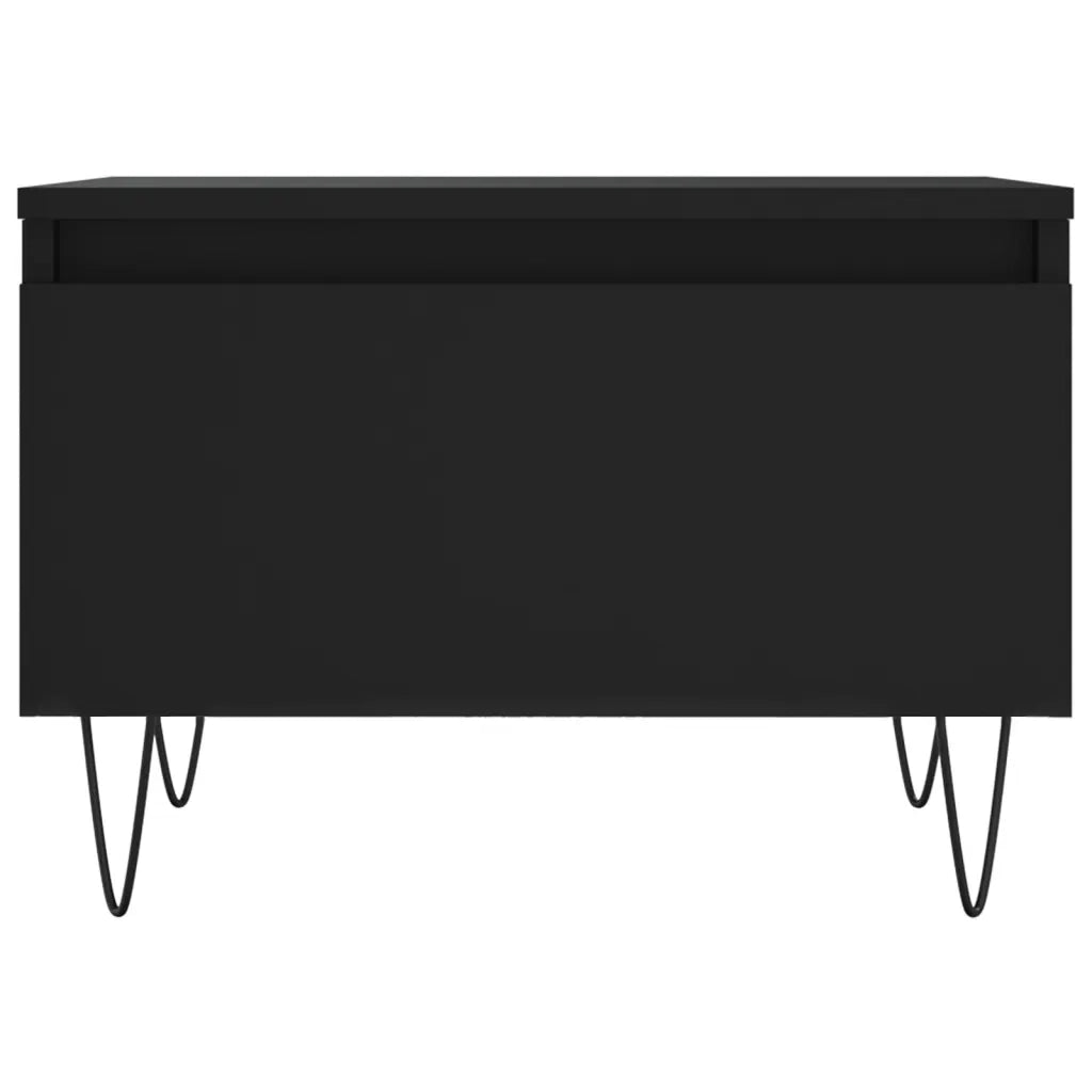 Tavolini da Salotto 2pz Neri 50x46x35 cm in Legno Multistrato 830863