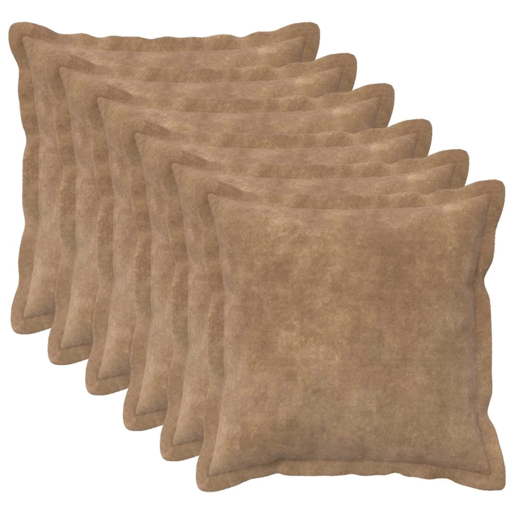 Cuscino con cuscino HOUTEN 6 pz Tortora Fleece in microfibra 931962