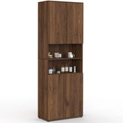Mobile bagno TOMI a 4 ante e 2 nicchie effetto noce