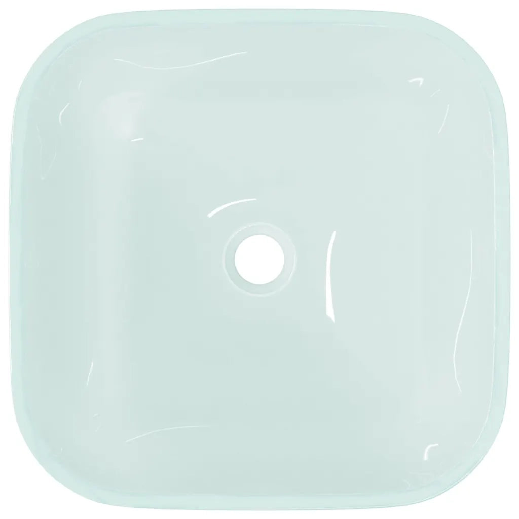Lavandino in Vetro 42x42x14 cm Smerigliato 345242