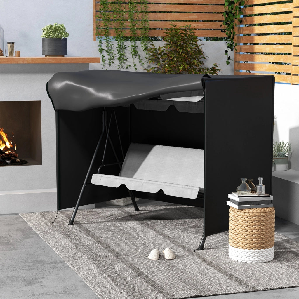 Housse Protection Balancelle Giardino 3 Posti ¨C zephmum ¨C Grigio 205x124x164 cm