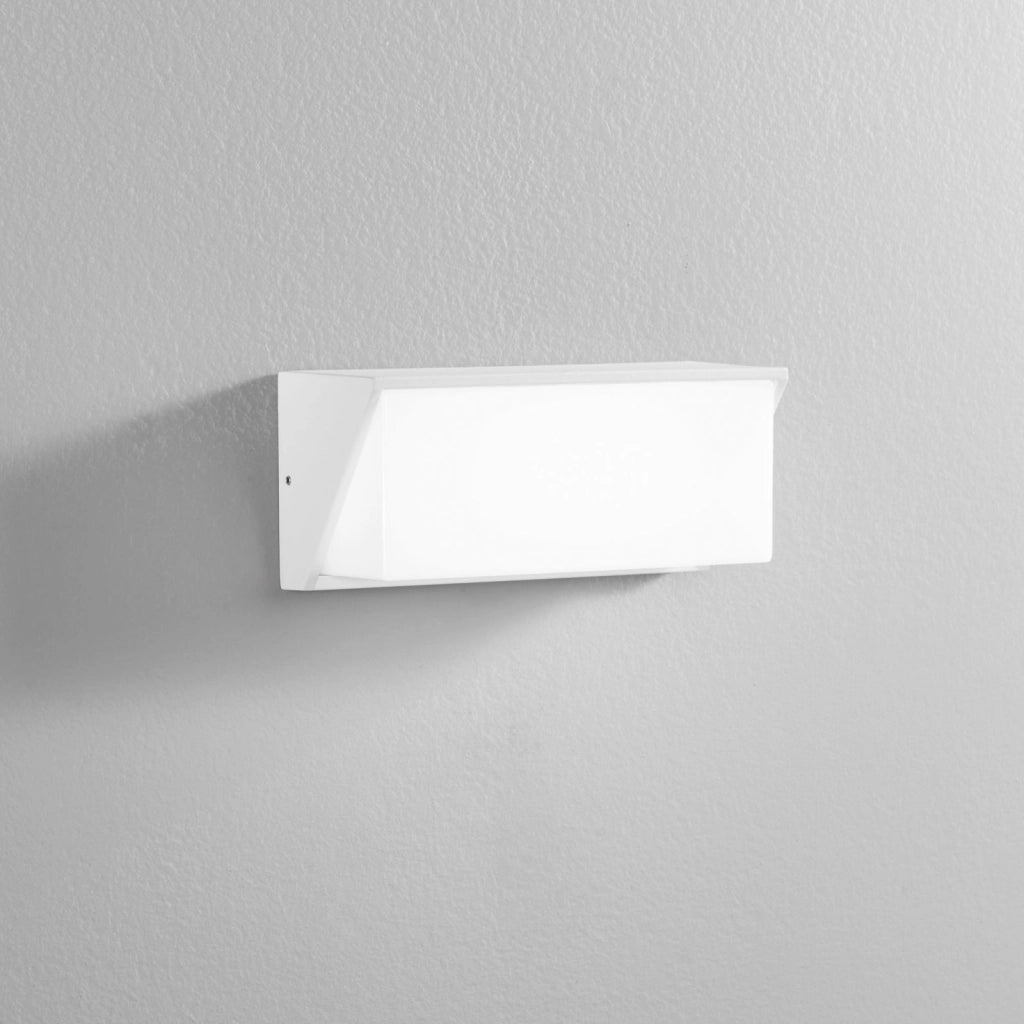 APPLIQUE BIEMISSIONE LED LUXON BIANCA 12W 1550LM CCT 3000K / 4000K IP54 25X9,5X11CM