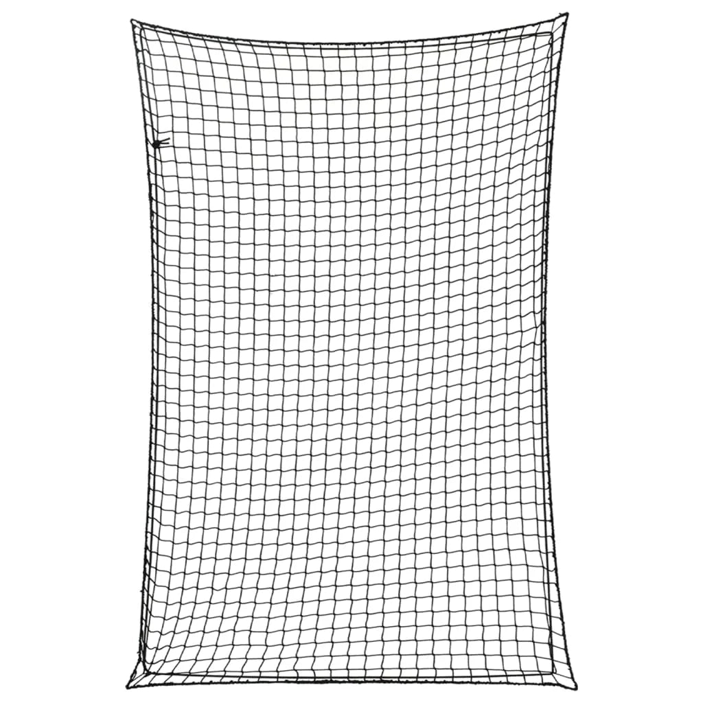 Rete per rimorchio telo di fissaggio del carico portapacchi con corda elastica 3 x 2 m PP nero 02_0042192