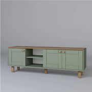 Supporto TV in legno "Mia" - 160 x 40 x 56 cm - Verde