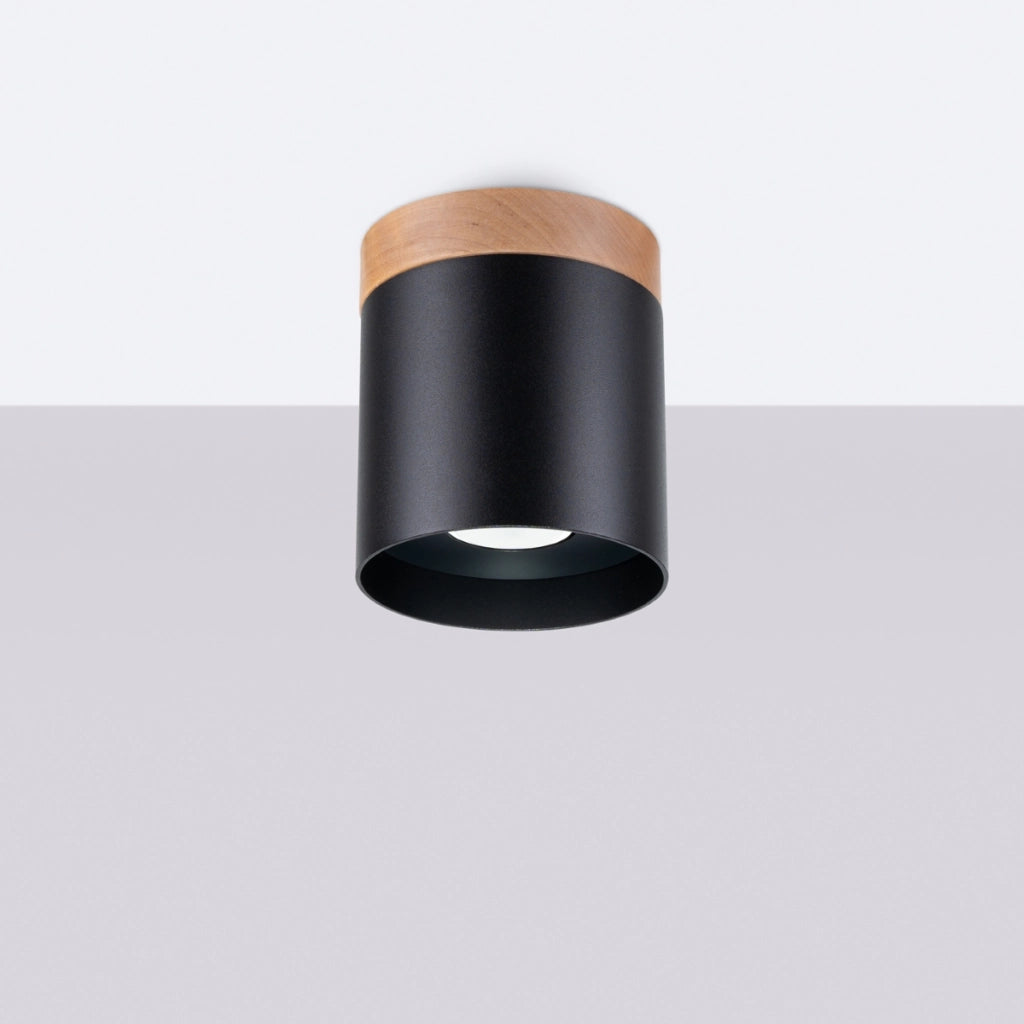 Lampada a soffitto RIF nero