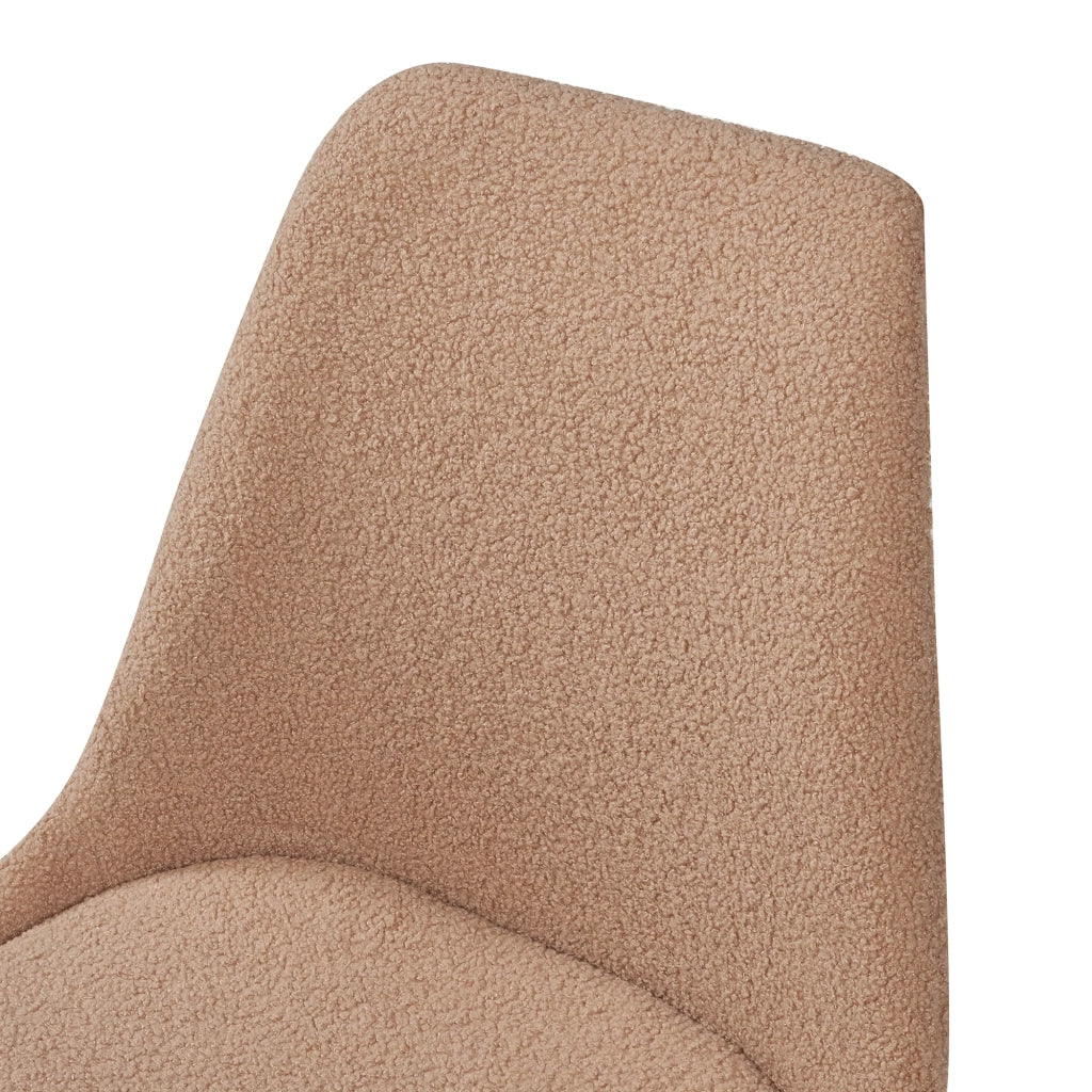 Set di 4 sedie da pranzo 82 x 49 x 54 cm design moderno e robusto con passanti tortora 03_0009824