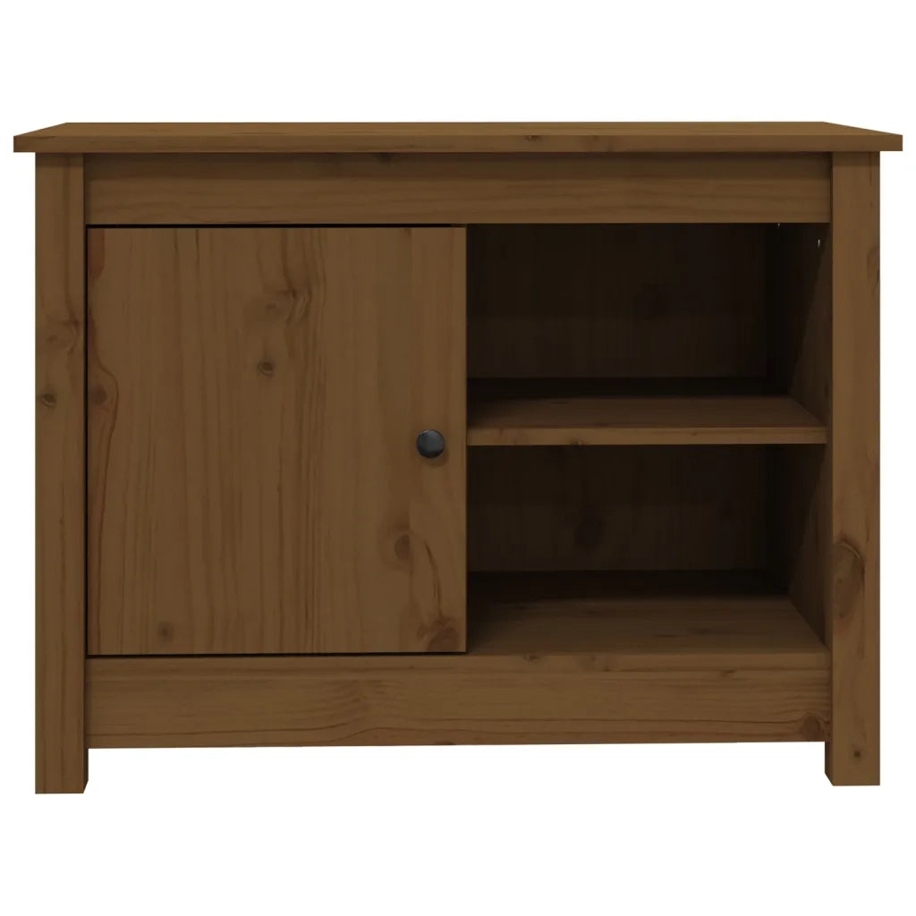 Mobile Porta TV ambra 70x36,5x52 cm in Legno Massello di Pino 814582