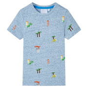 Maglietta da Bambino Blu MÃ©lange 104