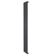 Radiatore Verticale Design Piatto Colonna Singola Antracite 1800x280 mm