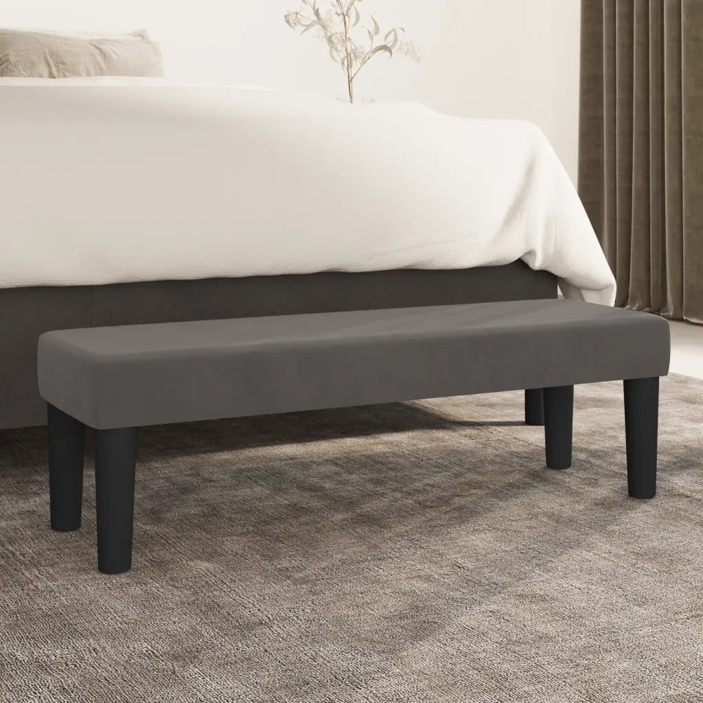 Panca Grigio Scuro 100x30x30 cm in Velluto CFW8349144