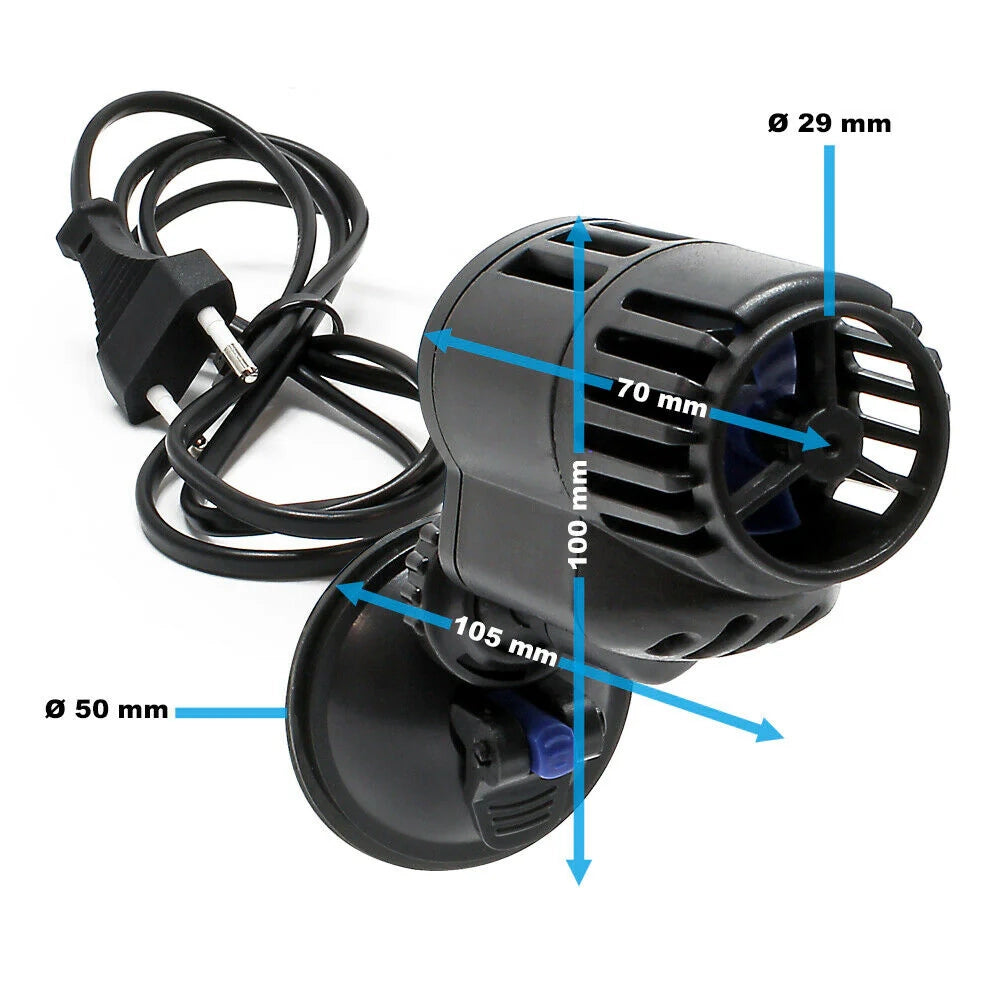 Pompa di circolazione Wavemaker con ventosa 2000 litri all'ora 2,5 watt pompa per acquario 16_0002812