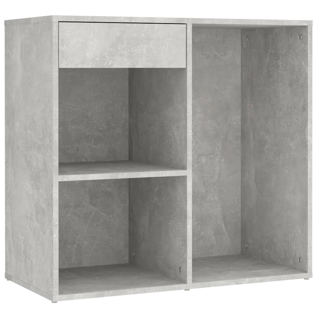 Toletta LED con mobiletto 60 x 40 x 140 cm legno ingegnerizzato grigio 02_0006349
