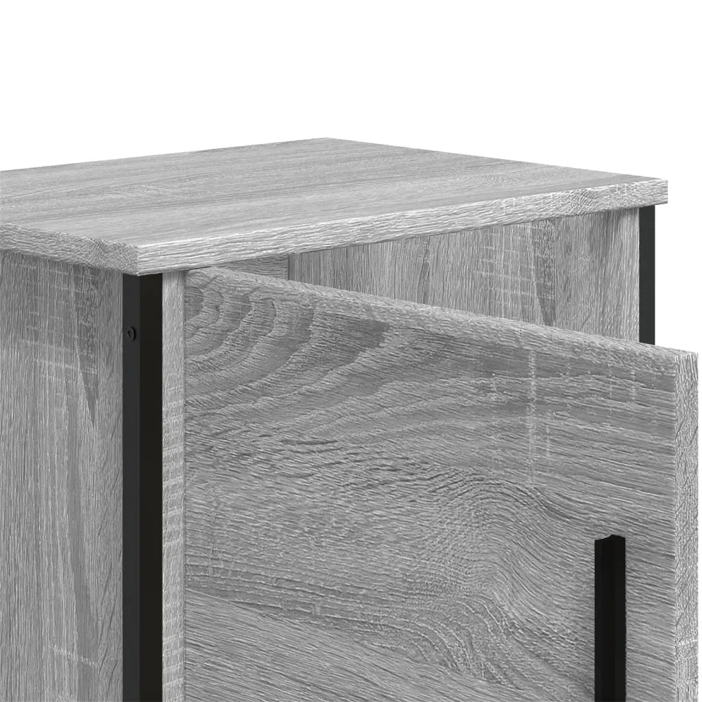 Comodino Grigio Sonoma 40x30x40 cm in Truciolato 848520