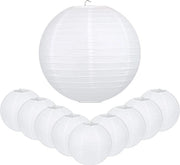 Lanterne in Carta 20 pezzi - 25cm Circolari - Decorazioni per Feste - Riciclabili - Amichevoli con l'ambiente - Leggere e Durature - Lanterne Decorative