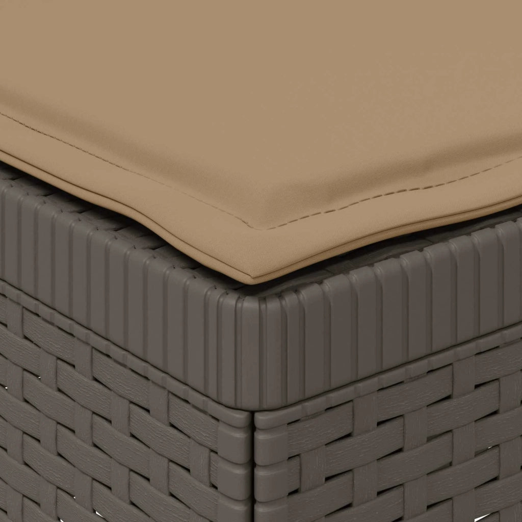 Divano da Giardino a 1 Posto con Cuscini Aspetto Rattan PP 8011810
