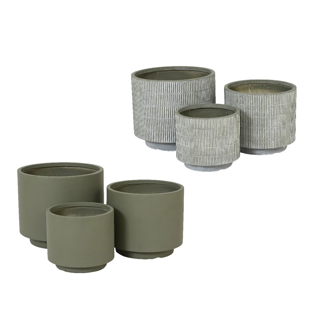 PORTAVASO REECE D.47CMXH40CM VERDE/GRIGIO.
