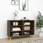 Credenza Rovere Fumo 103,5x35x70 cm in Legno Multistrato 813182