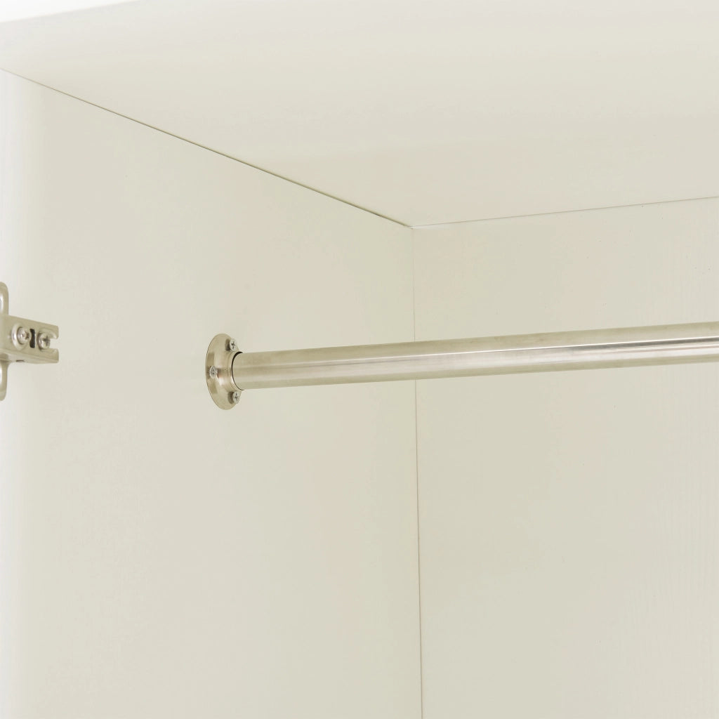 Armadio Guardaroba Eiselfing con Scomparti e Cassetti 176 x 120 x 52 cm Bianco [en.casa]